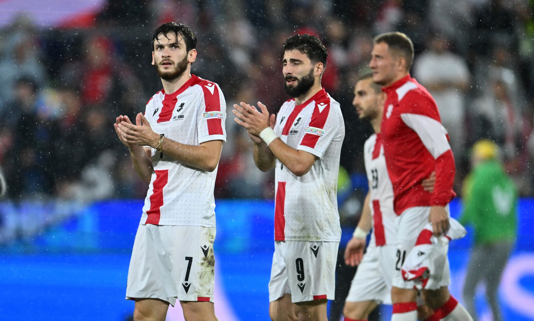 格鲁吉亚队在比赛中实现惊人进球